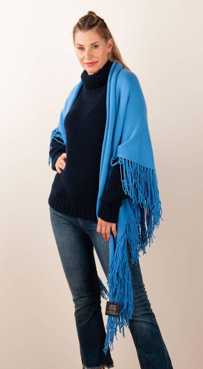 Simone Bruns Dreieckstuch Blau