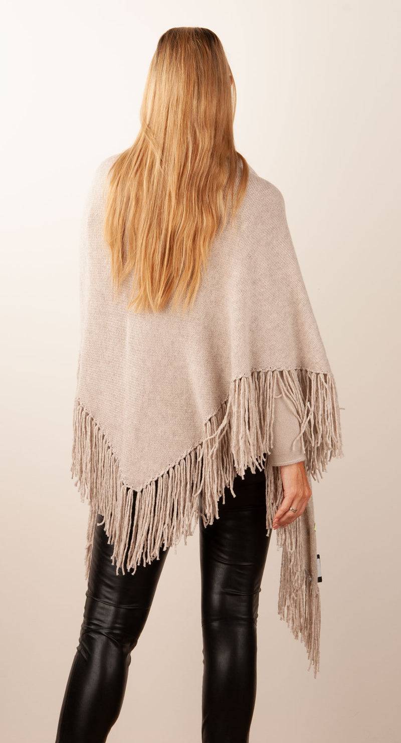 Simone Bruns Dreieckstuch Melange Beige