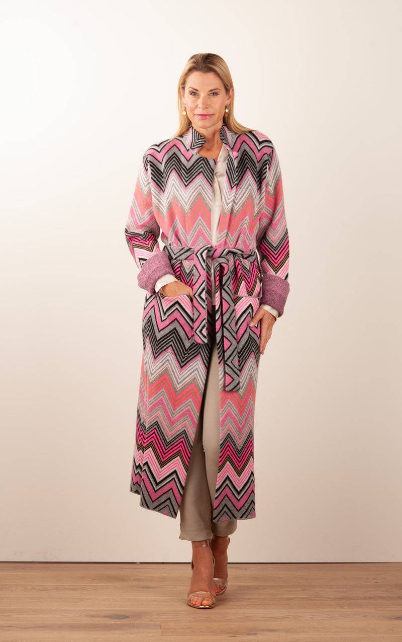 Simone Bruns Mantel Beige | Pink | Multicolor