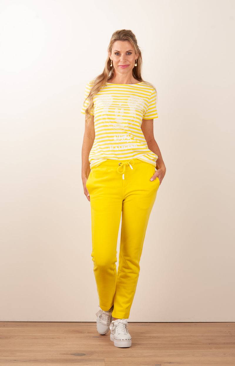 Princess Goes Hollywood T-Shirt „Mickey Mouse“ Weiß | Gelb