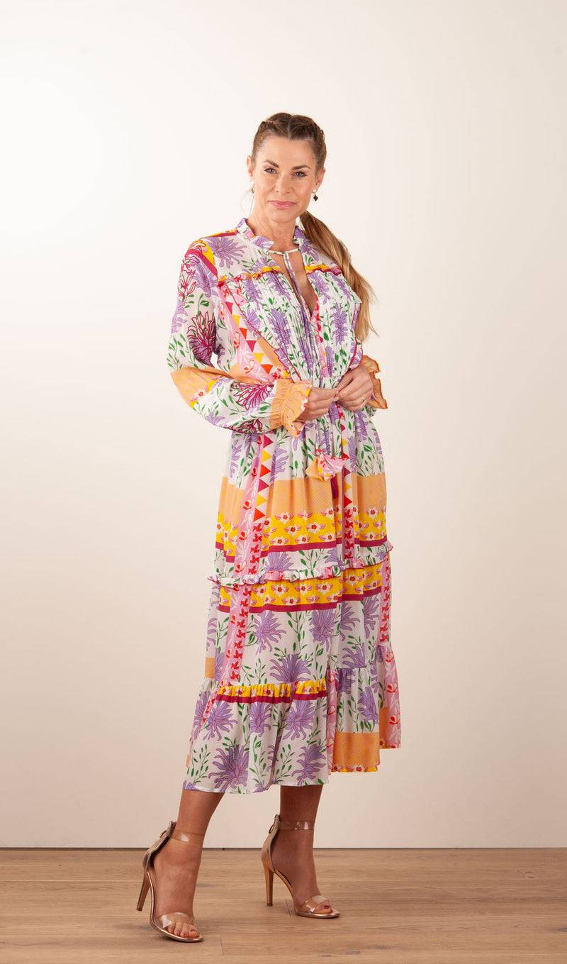 Taj Kleid Weiß | Multicolor
