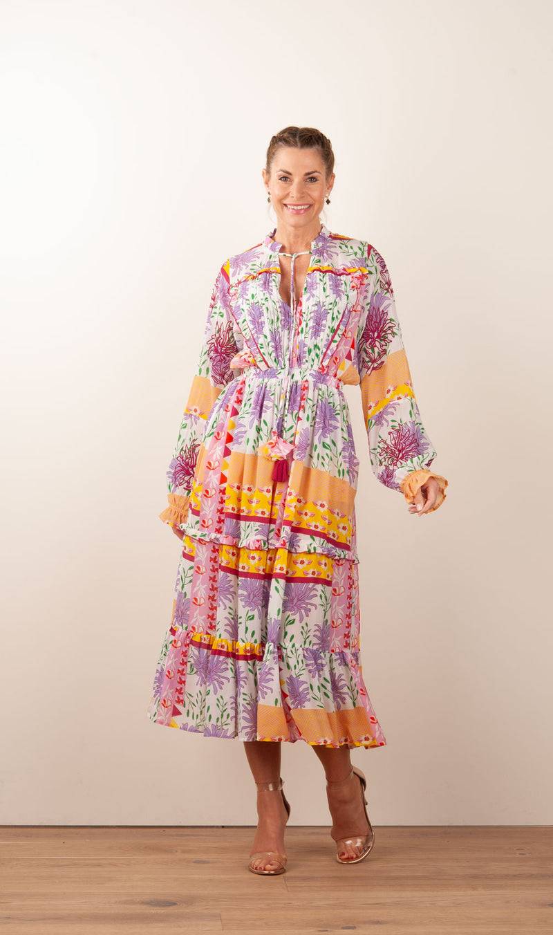 Taj Kleid Weiß | Multicolor