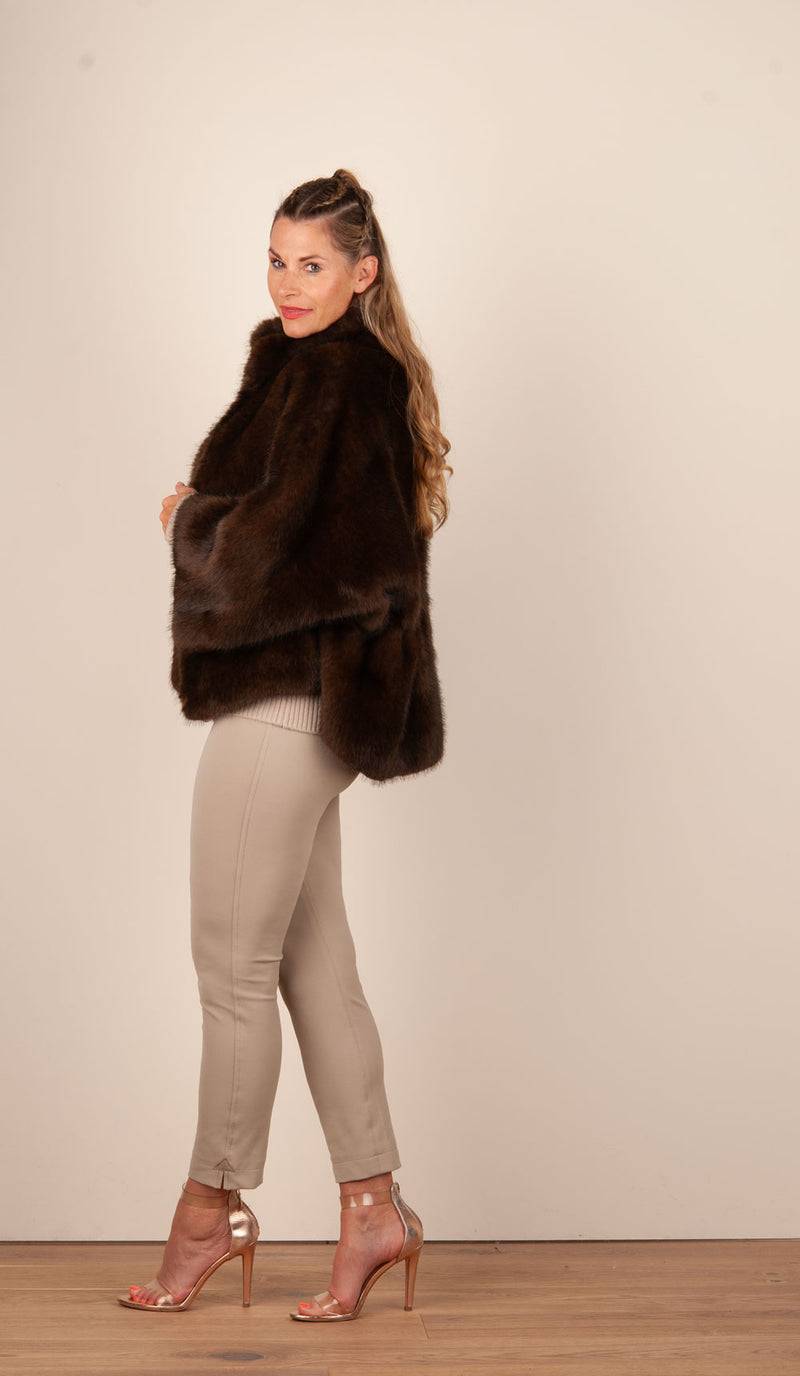 Valentini 1972 Jacke „Fake Fur“ Braun