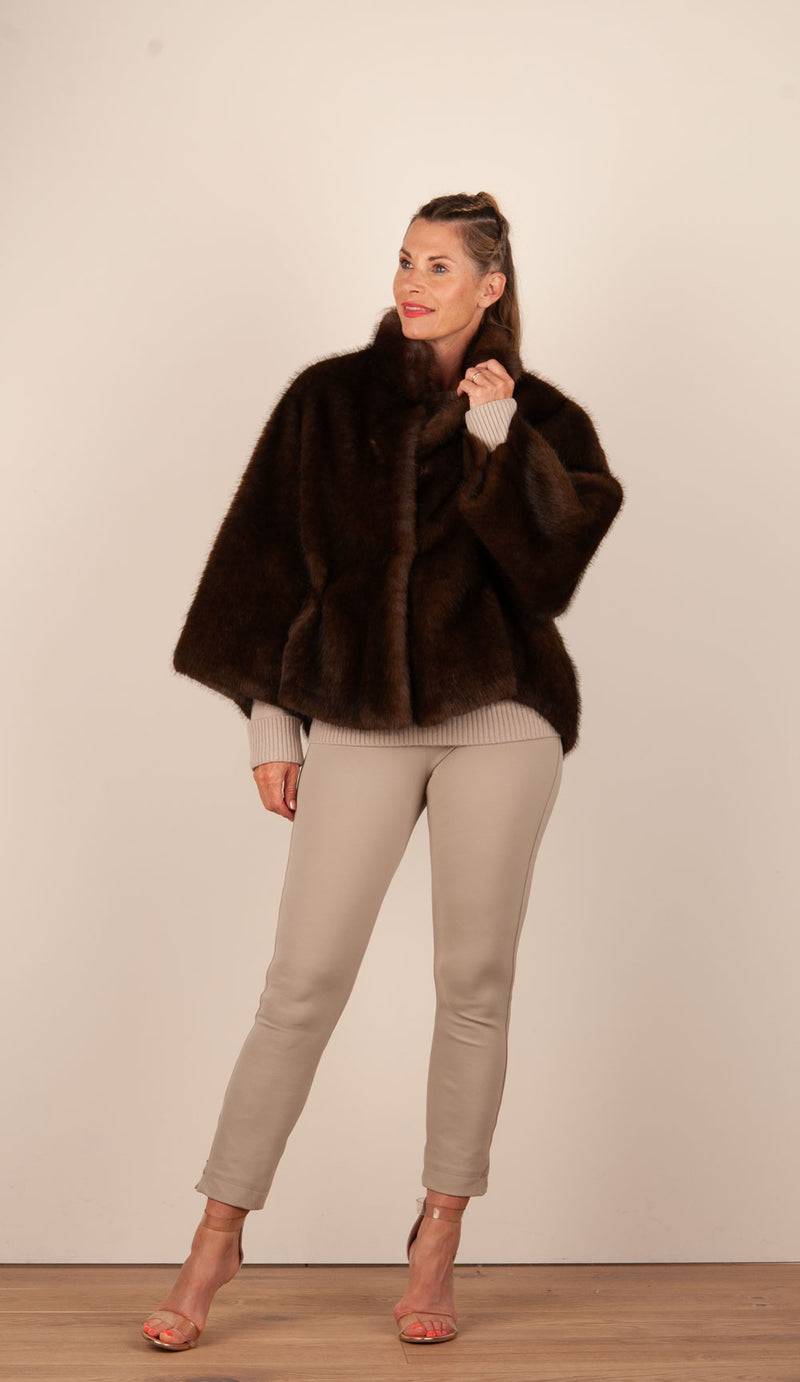 Valentini 1972 Jacke „Fake Fur“ Braun