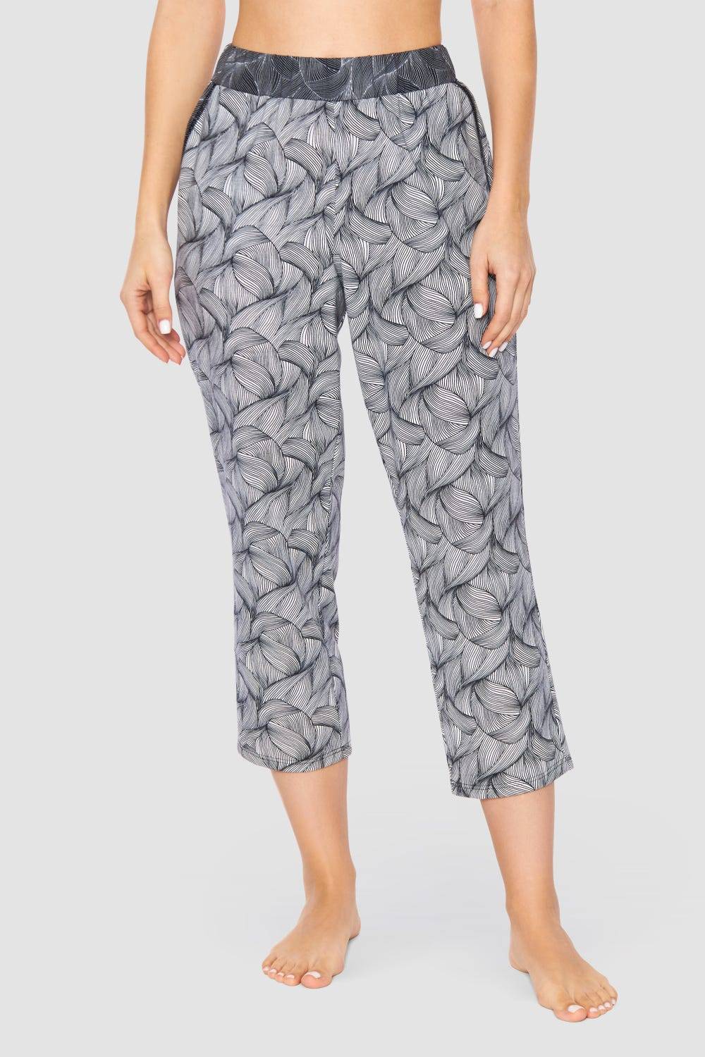 Rösch 7/8-Hose im Mustermix Baumwolle/Modal Große Größen bis 54