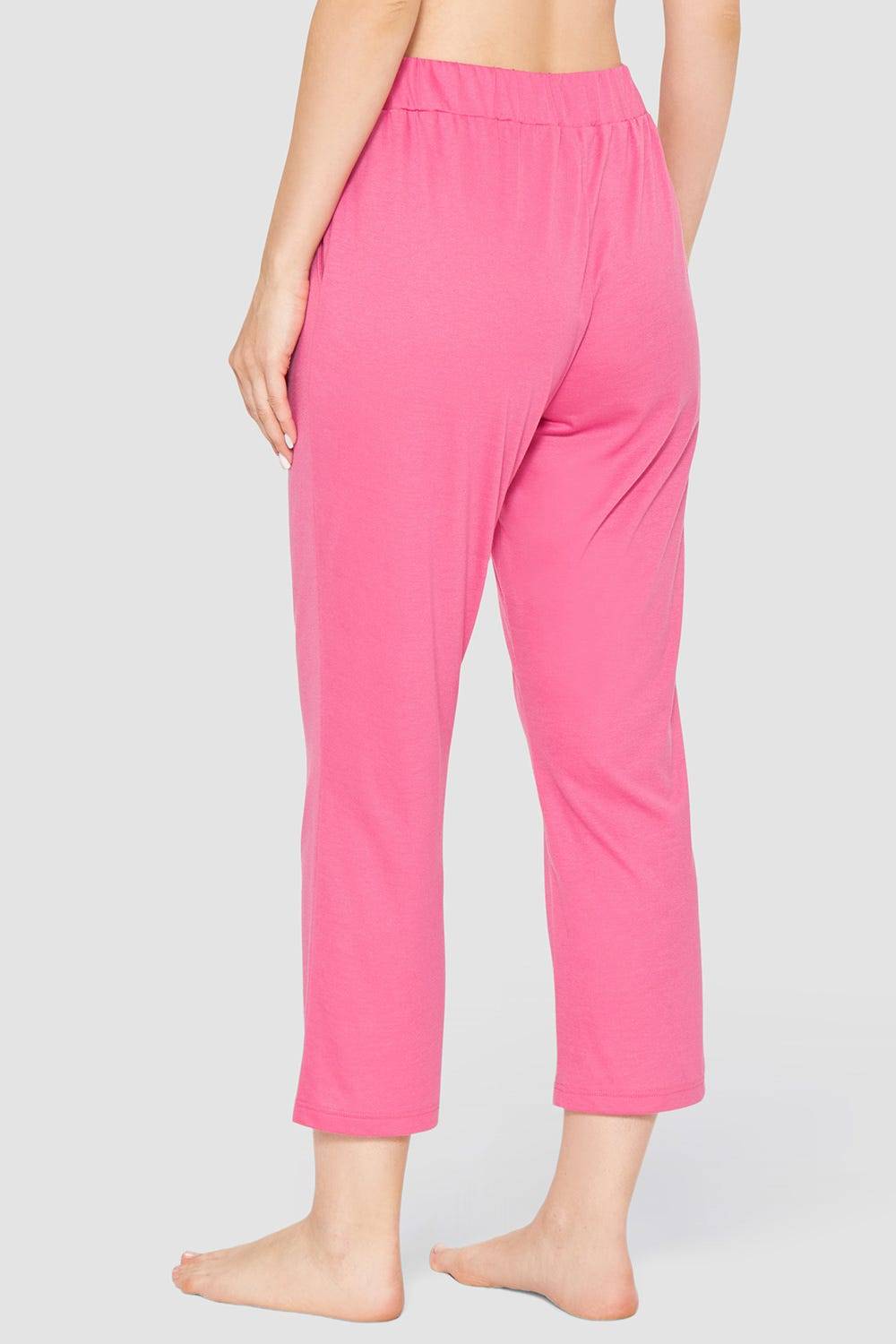 Rösch 7/8-Pyjamahose Im Sportiven Look Baumwolle/Modal