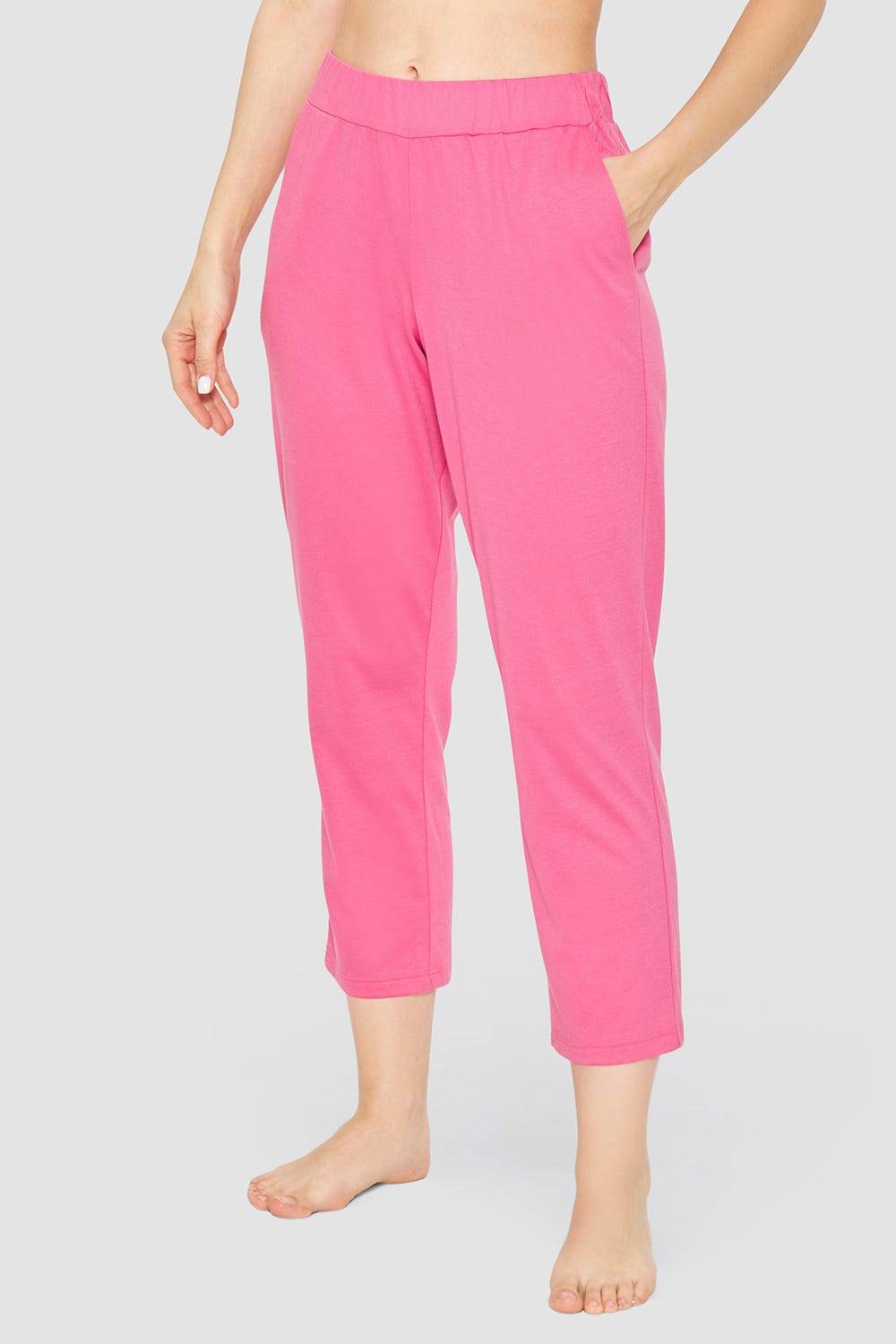 Rösch 7/8-Pyjamahose im sportiven Look Baumwolle/Modal