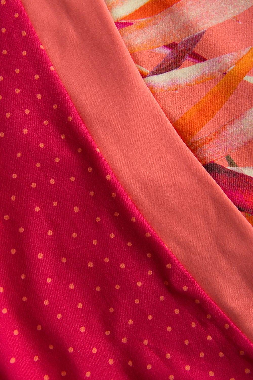 Rösch Badeanzug Im Muster-Mix Rückenausschnitt Recyceltes Polyamid/Elasthan