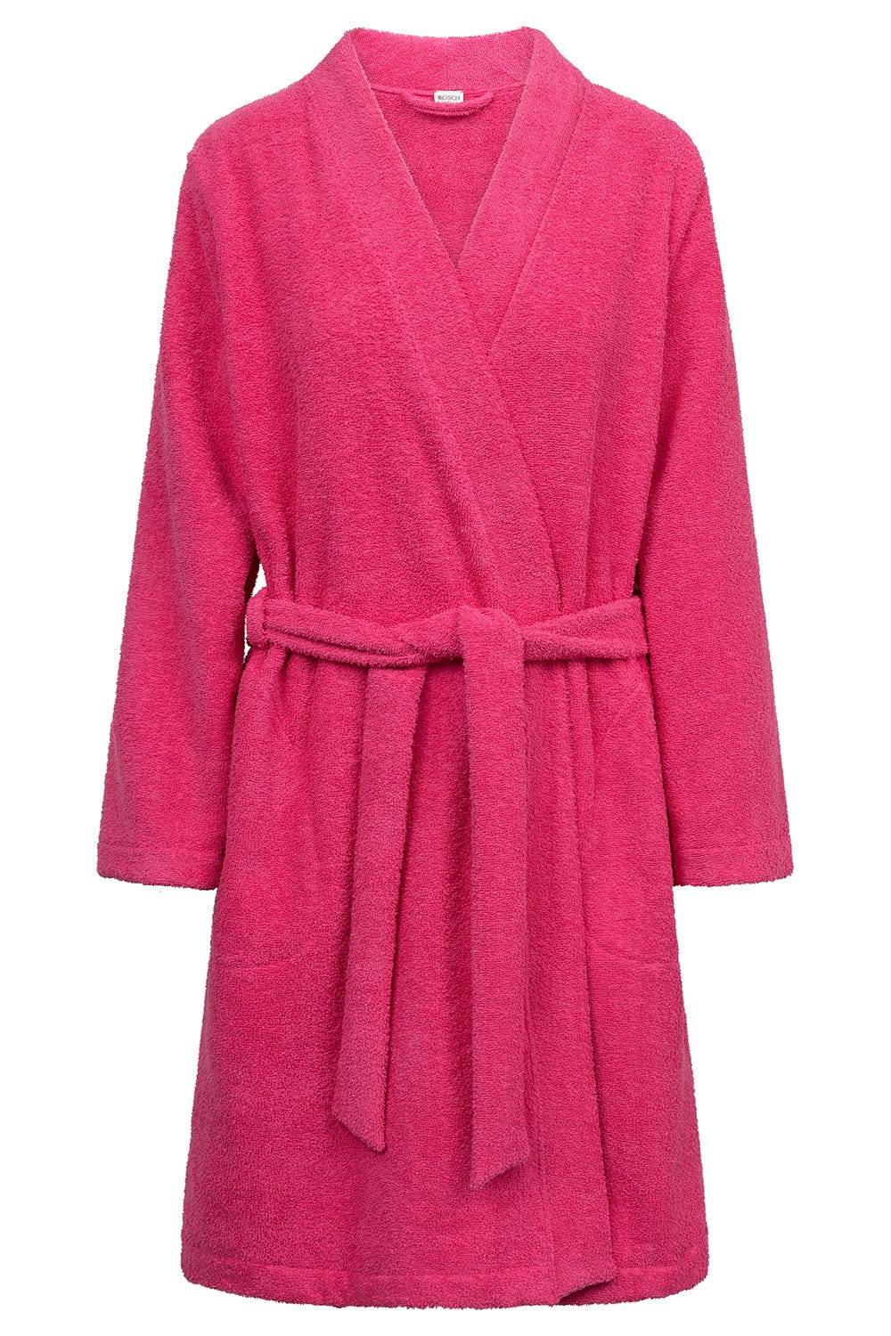Rösch Bademantel Aus Frottee Pink Baumwolle/Polyester
