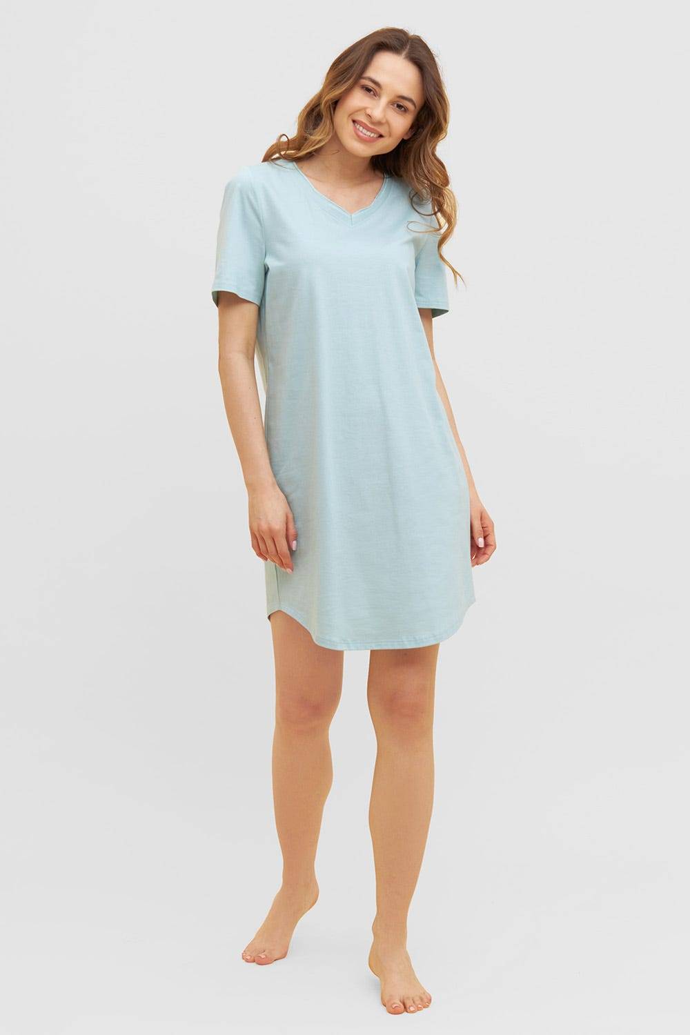 Rösch Basic Bigshirt Kurzarm mit Zierstichen 1884805