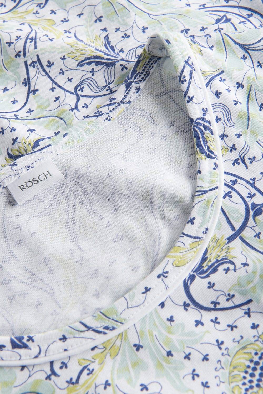 Rösch Basic Nachthemd Langarm Im Floralen Ornament-Print 1884810