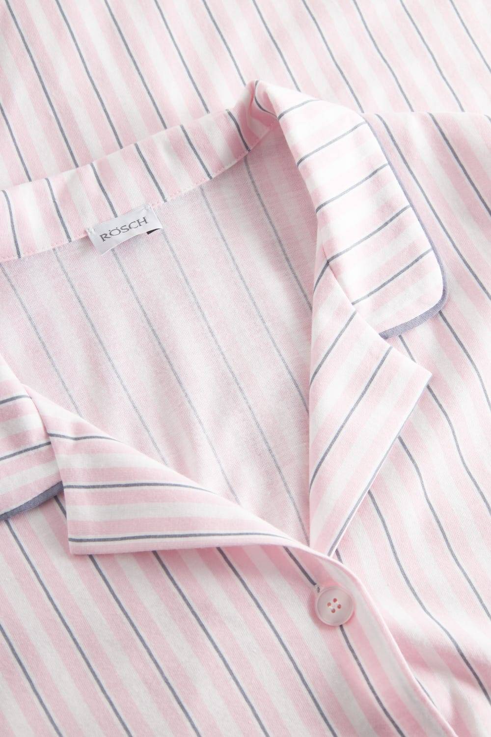Rösch Basic Nachthemd Langarm Im Streifendruck Herrenhemdstil