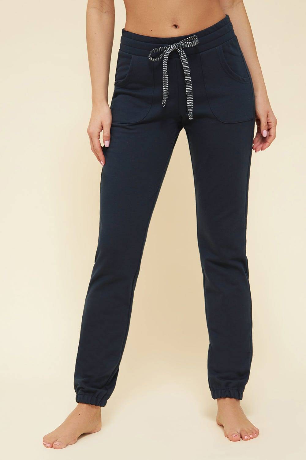 Rösch Basic Sweathose in Uni Bündchen Jogginghose einfarbig Bio-Baumwolle/Elasthan thx