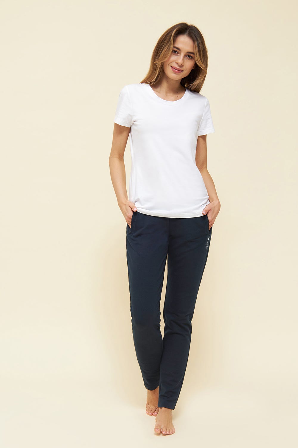 Rösch Basic Sweathose In Uni Jogginghose Einfarbig Bio-Baumwolle/Elasthan Thx