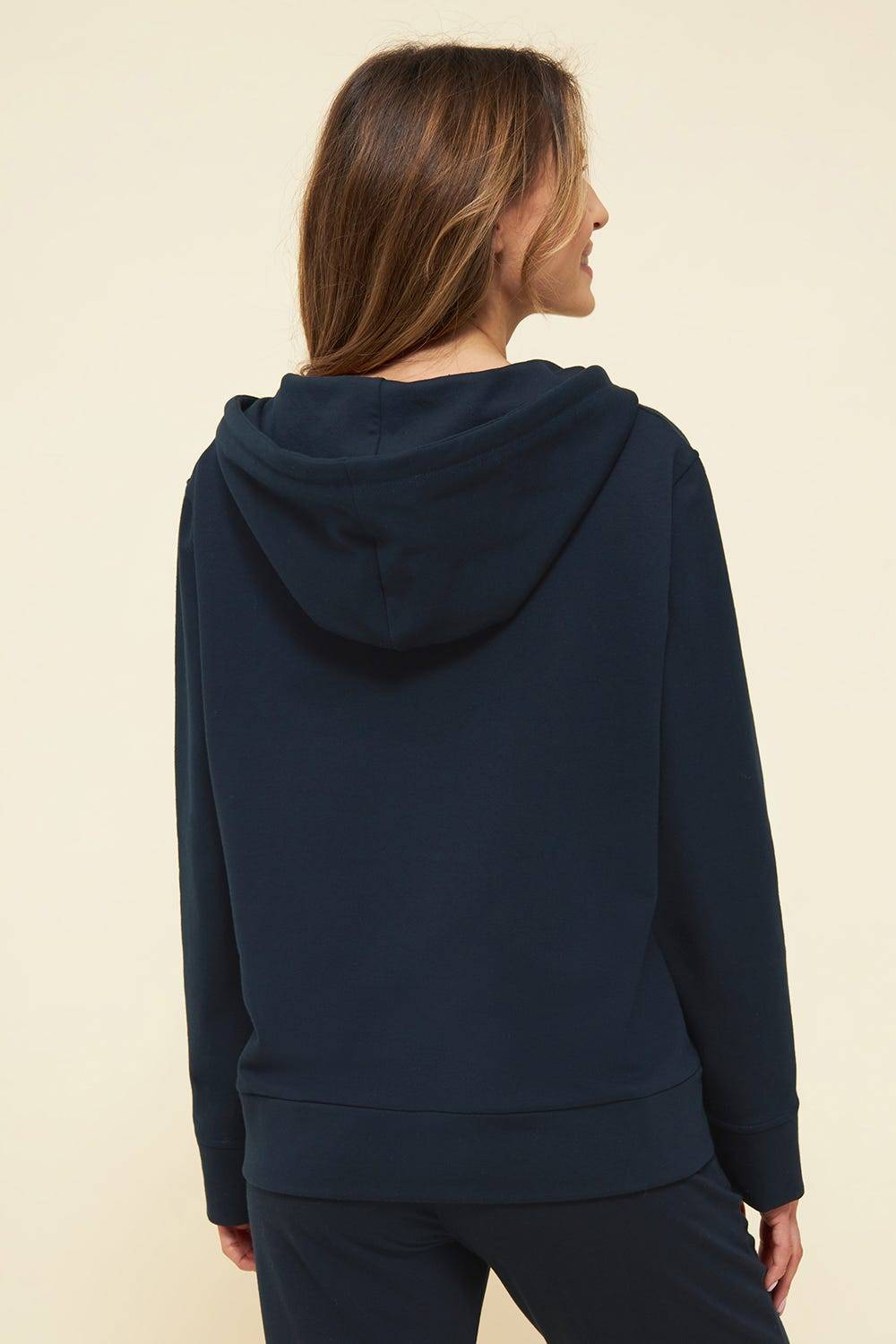Rösch Basic Sweatjacke In Uni Kapuze Hoodie Einfarbig Bio-Baumwolle/Elasthan Thx