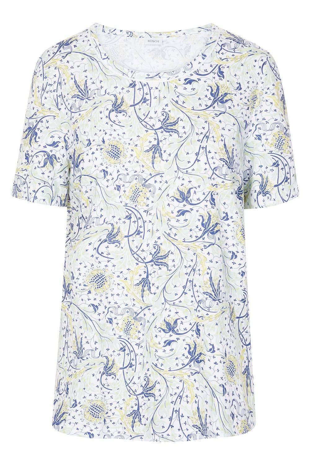 Rösch Basic T-Shirt Kurzarm Im Floralen Ornament-Print Mix &amp; Match 1884807