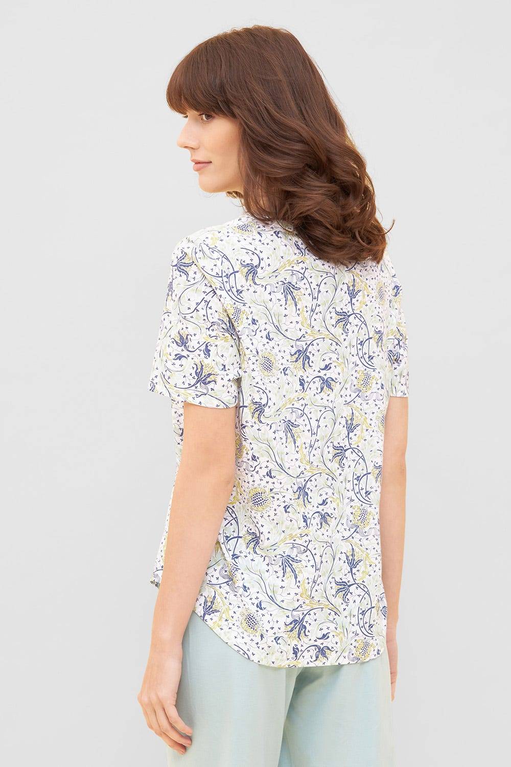 Rösch Basic T-Shirt Kurzarm Im Floralen Ornament-Print Mix &amp; Match 1884807