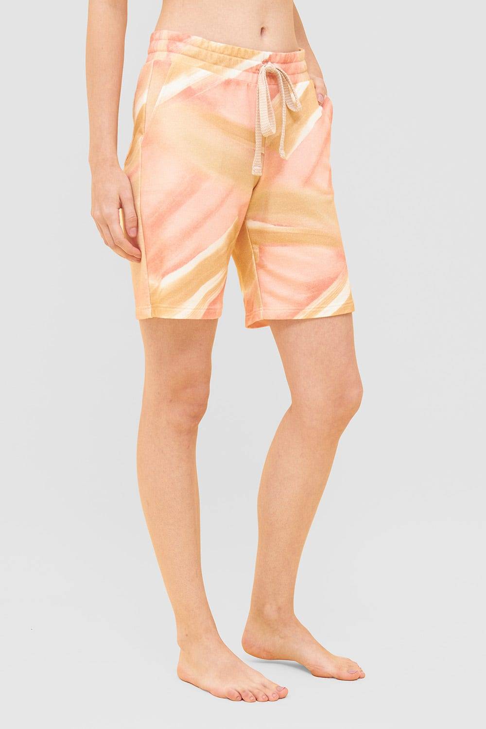 Rösch Bermuda mit Kordelzug Pastell Rosa Mix &amp; Match Baumwolle/Elasthan