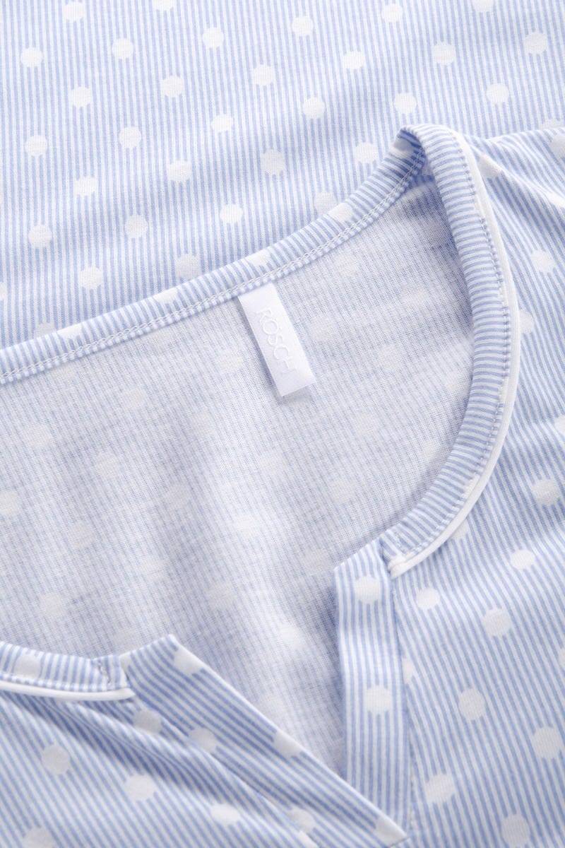 Rösch Bigshirt Im Mustermix Punkte Streifen Verspielt 100% Baumwolle 1884145