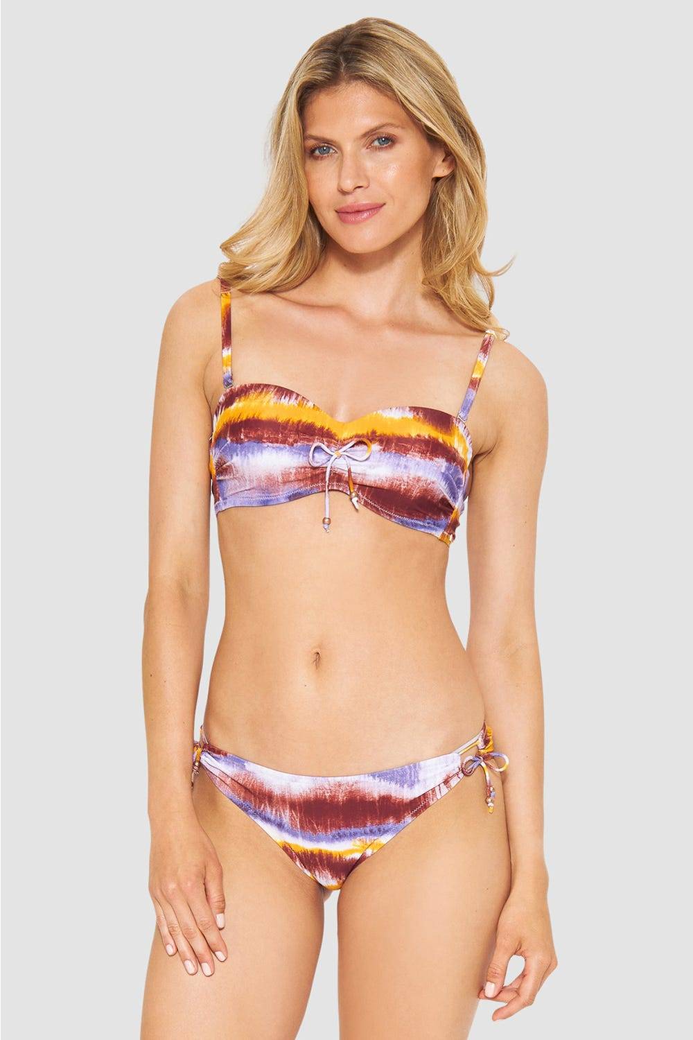 Rösch Bikini-Hose Im Batikdruck Moderne Streifen Zum Binden