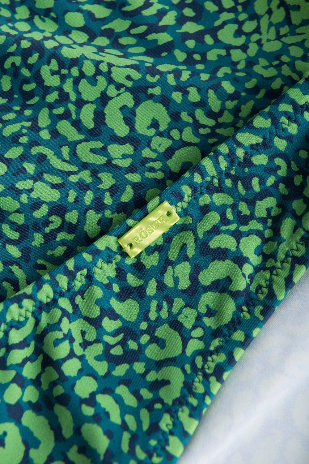 Rösch Bikini-Hose Im Leo-Druck Grün Klassisch Recyceltes Polyamid/Elasthan