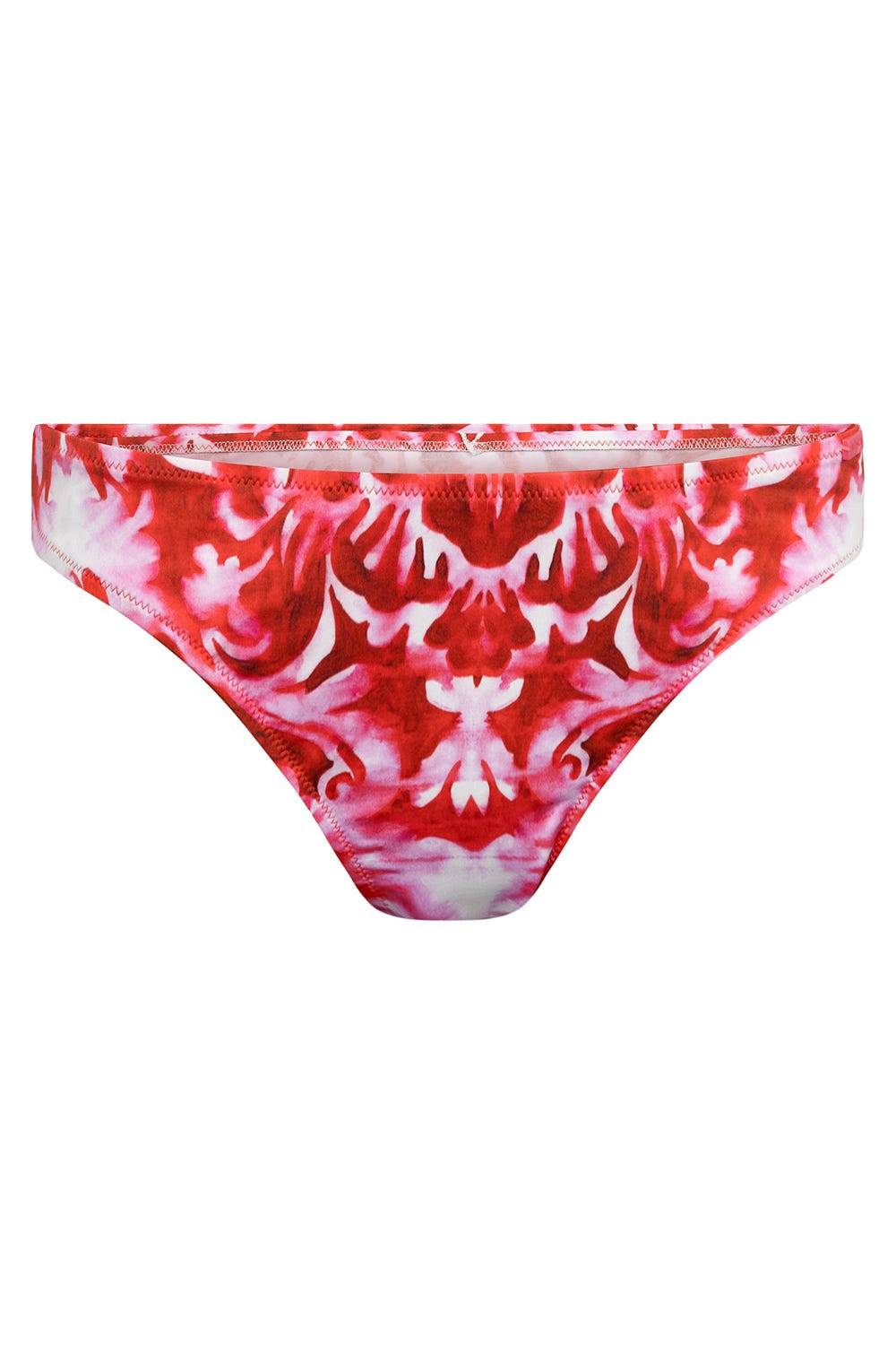 Rösch Bikini-Hose Neckholder Im Ornament-Druck Rot-Weiß