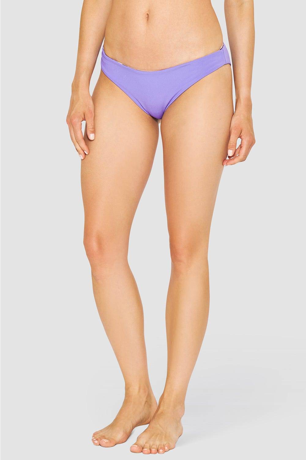 Rösch Bikini-Hose wendbar in Flieder und im Tupfendruck Leo