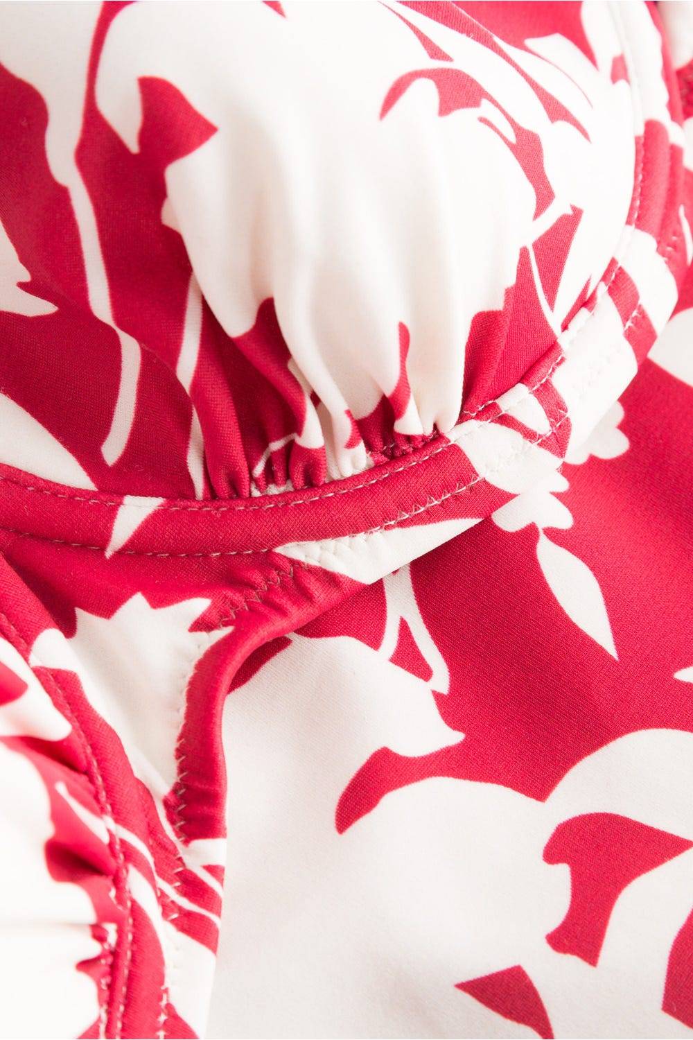 Rösch Bikini Im Blumendruck Creme-Kirsche Verspielt Lycra