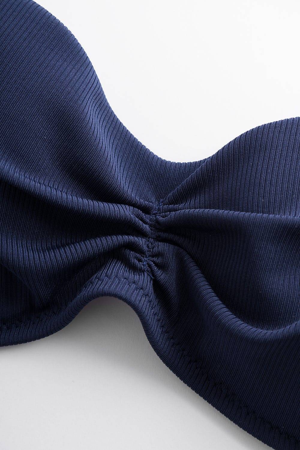 Rösch Bikini Oberteil Mit Streifen-Details Ripp überkreuzt Recyceltes Polyester/Elasthan