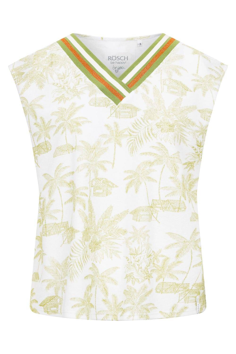 Rösch Frottee-Shirt Im Palmenprint Baumwolle/Polyester