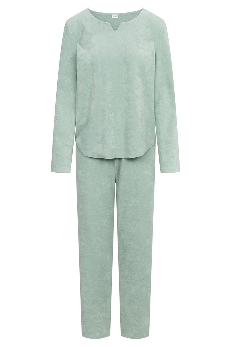 Rösch Hausanzug Aus Frottee In Mintgrün Baumwolle/Polyester
