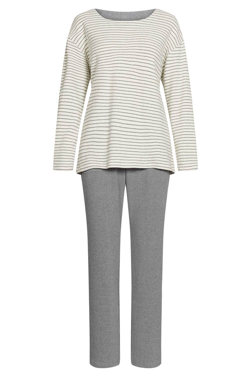 Rösch Hausanzug Mit Ringelmuster Strick Materialmix