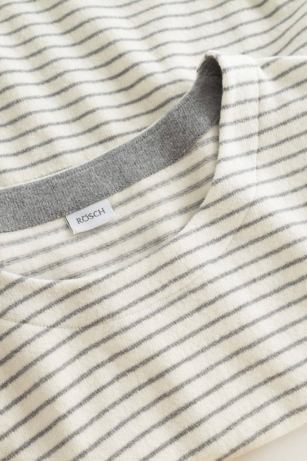 Rösch Hausanzug Mit Ringelmuster Strick Materialmix