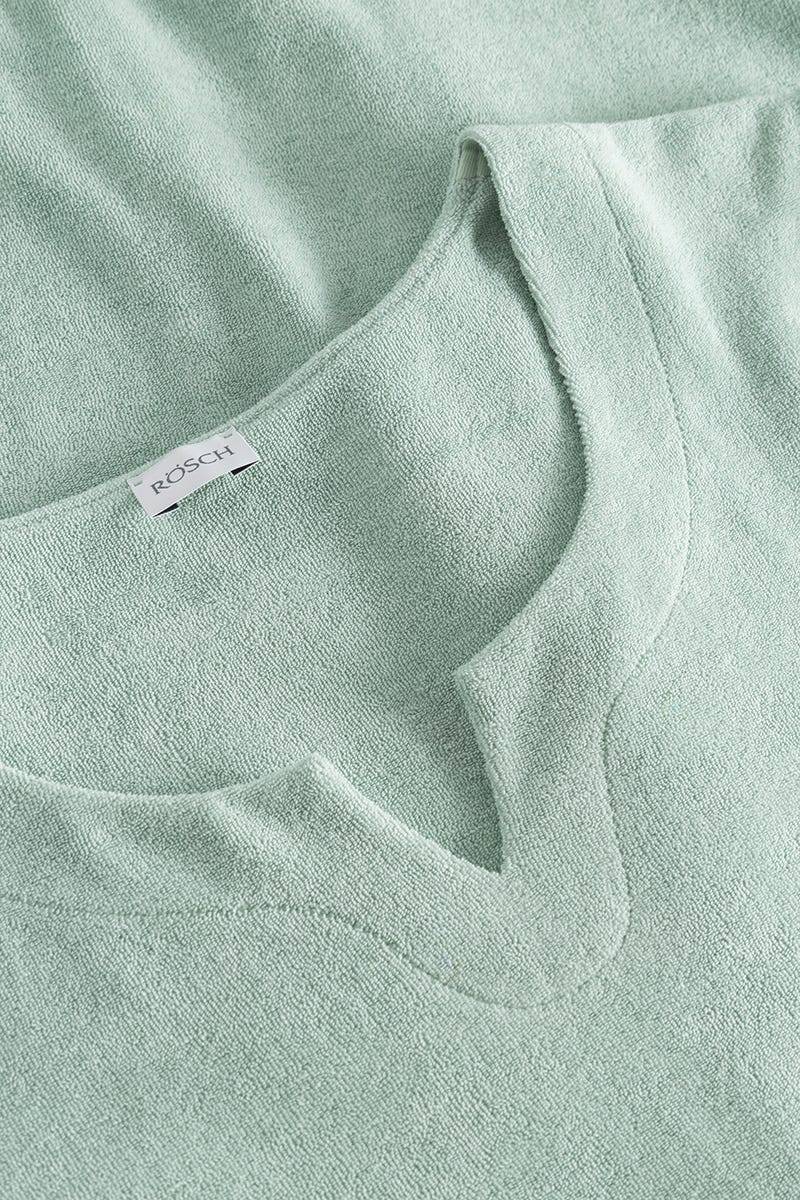 Rösch Hauskleid Aus Frottee In Mintgrün Maxilänge Baumwolle/Polyester