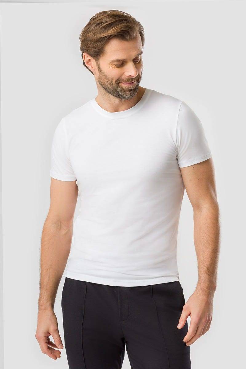 Rösch Herren Basic T-Shirt mit Rundhals Klassisch Baumwolle/Elasthan Rösch Herren Basic T-Shirt mit Rundhals Klassisch Baumwolle/Elasthan