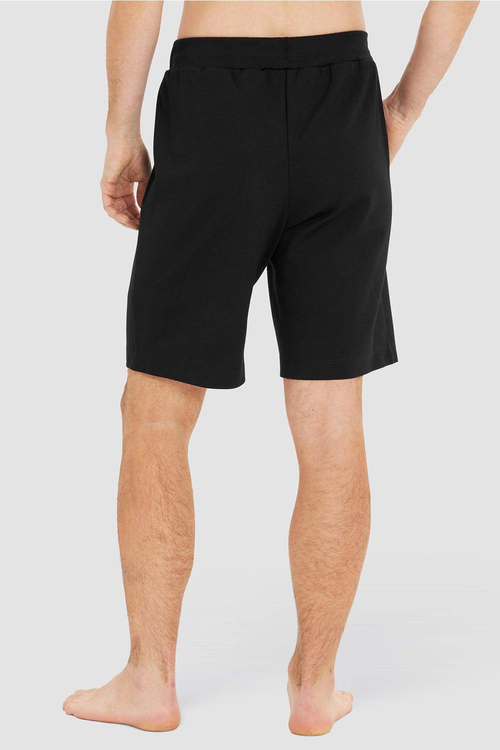 Rösch Herren Loungehose Kurz Mit Biese Jogginghose Lässig Materialmix