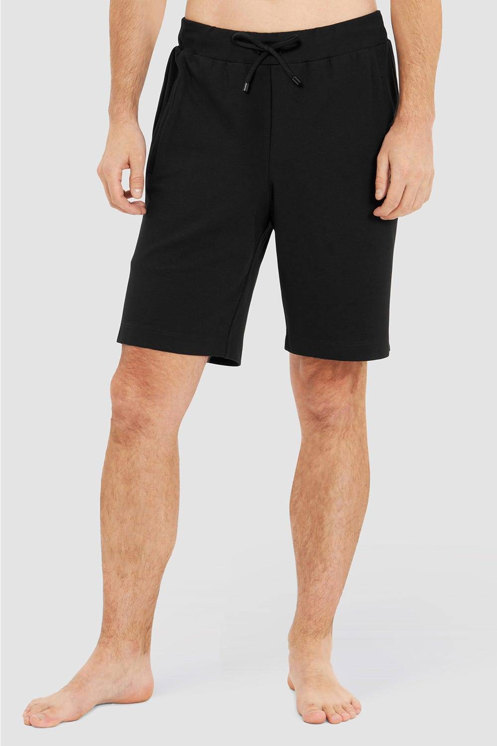 Rösch Herren Loungehose kurz mit Biese Jogginghose Lässig Materialmix Rösch Herren Loungehose kurz mit Biese Jogginghose Lässig Materialmix