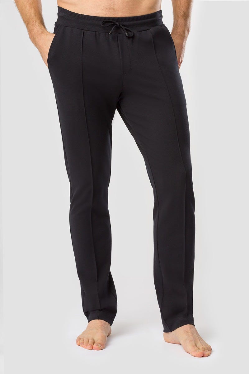 Rösch Herren Loungehose mit Biese Jogginghose Lässig Materialmix Rösch Herren Loungehose mit Biese Jogginghose Lässig Materialmix