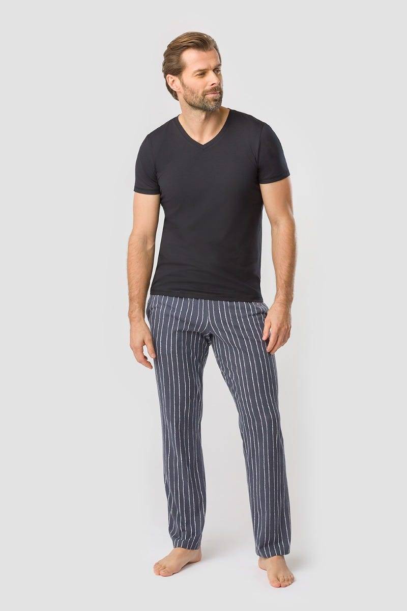 Rösch Herren Pyjamahose Im Klassischen Streifen-Druck 100% Baumwolle