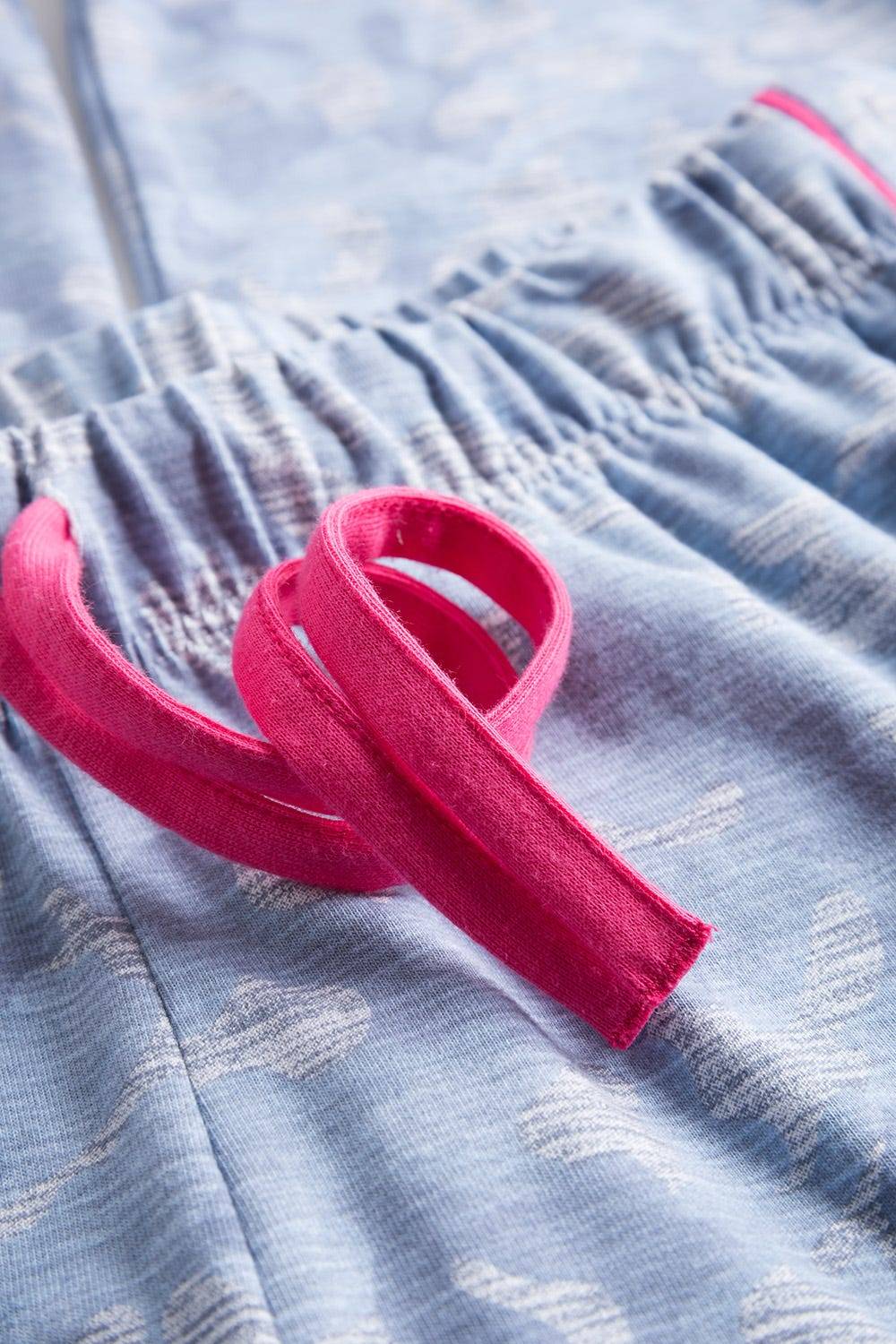 Rösch Hose Im Blauen Camouflage-Druck Kontrast-Streifen Mix &amp; Match Baumwolle/Elasthan