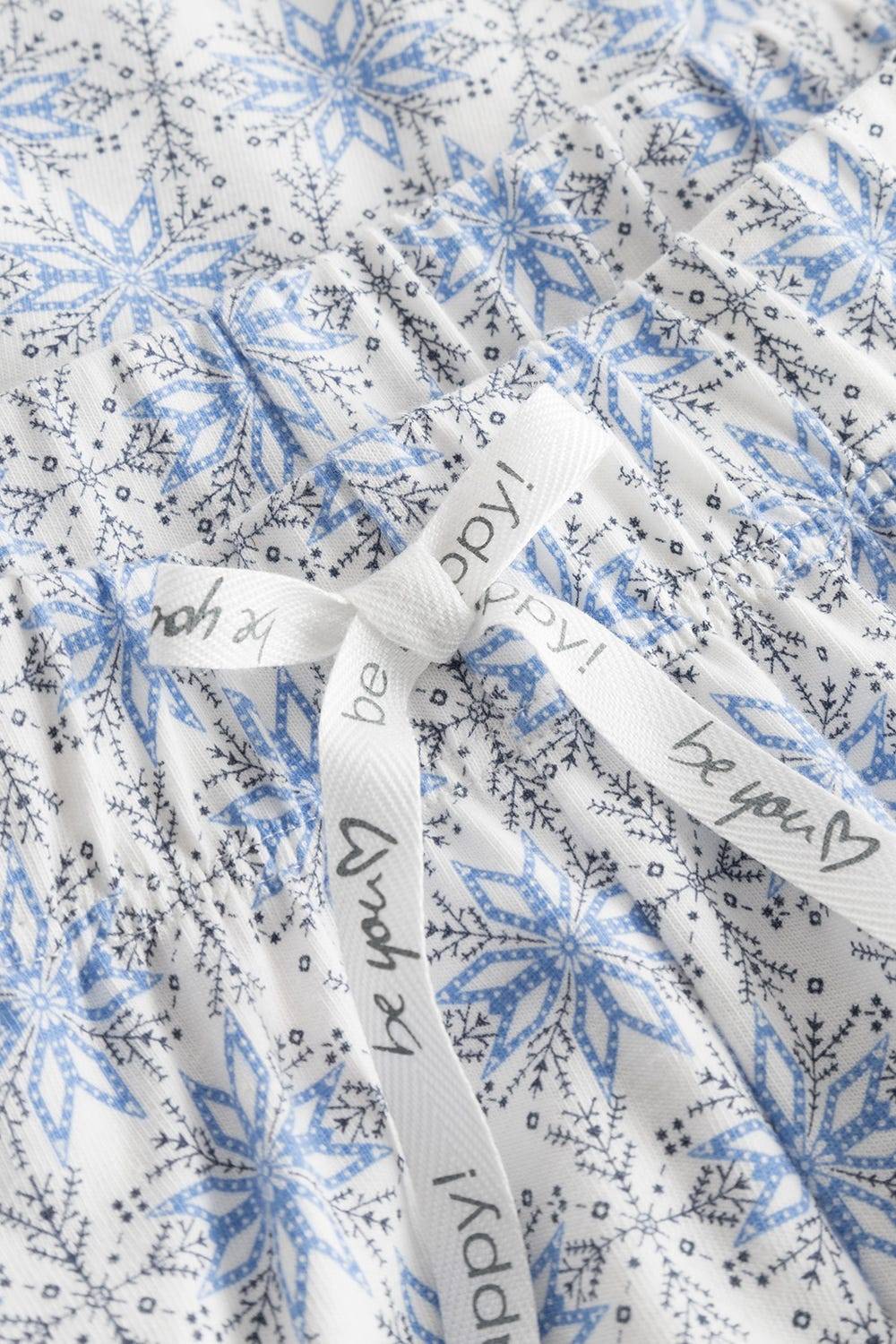 Rösch Hose Im Schneeflocken-Druck Schleife Baumwolle/Elasthan