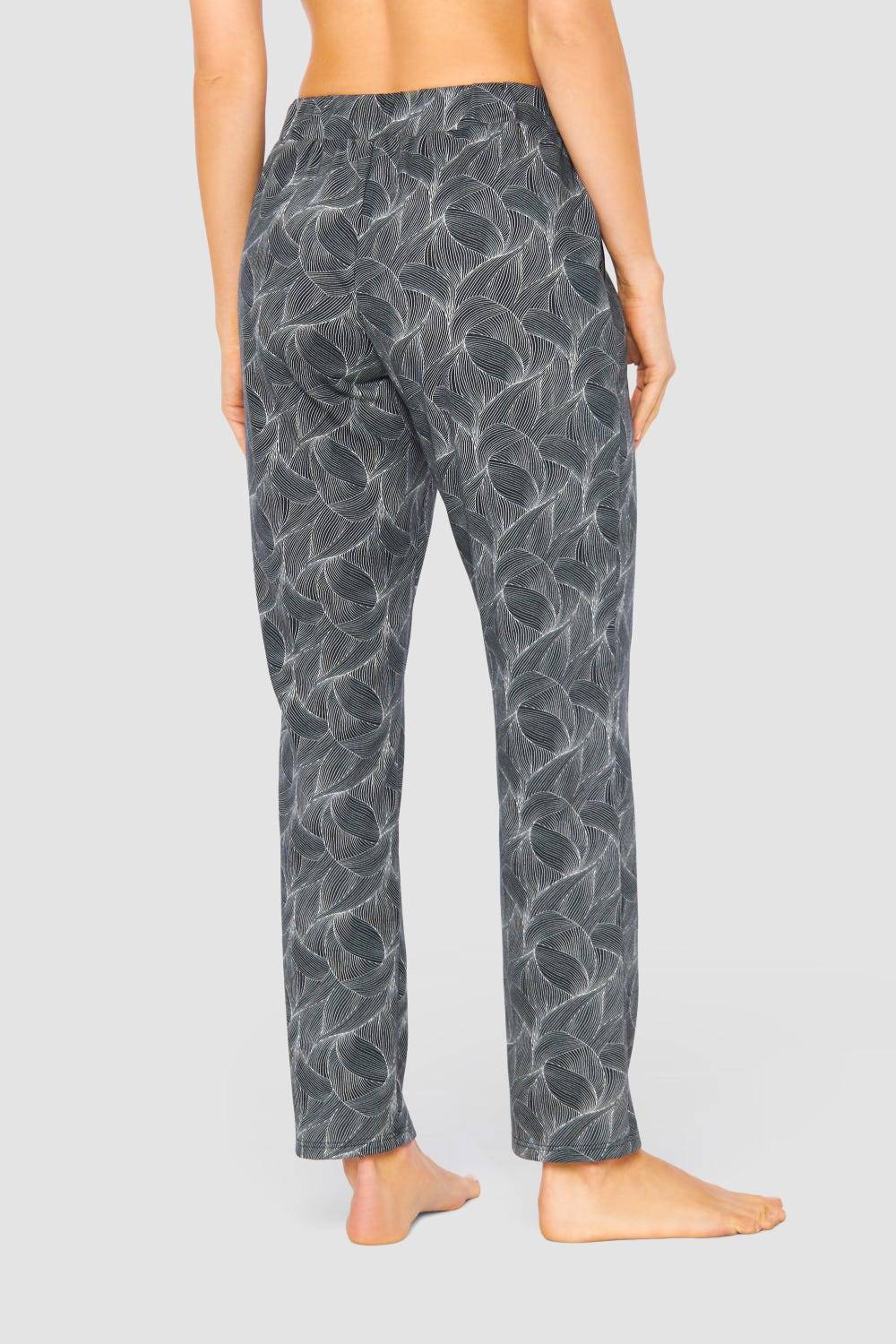 Rösch Hose Im Schwarz-weißen Druck Baumwolle/Modal Große Größen Bis 54