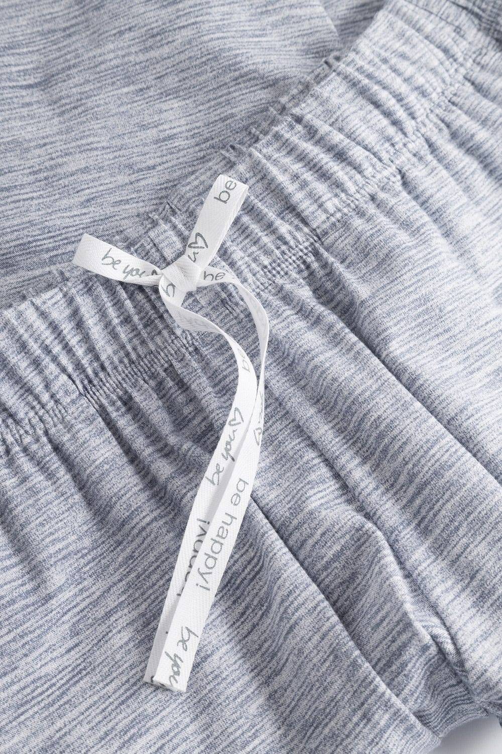 Rösch Hose In Blauer Melange-Optik Taschen Mix &amp; Match Bio-Baumwolle/Elasthan