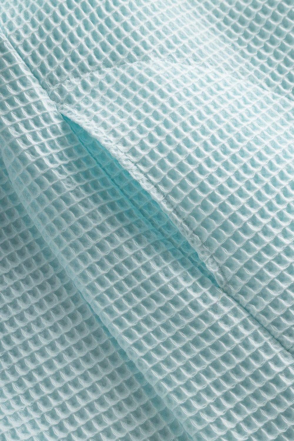 Rösch Morgenmantel Aus Strukturware Waffeloptik 100% Baumwolle