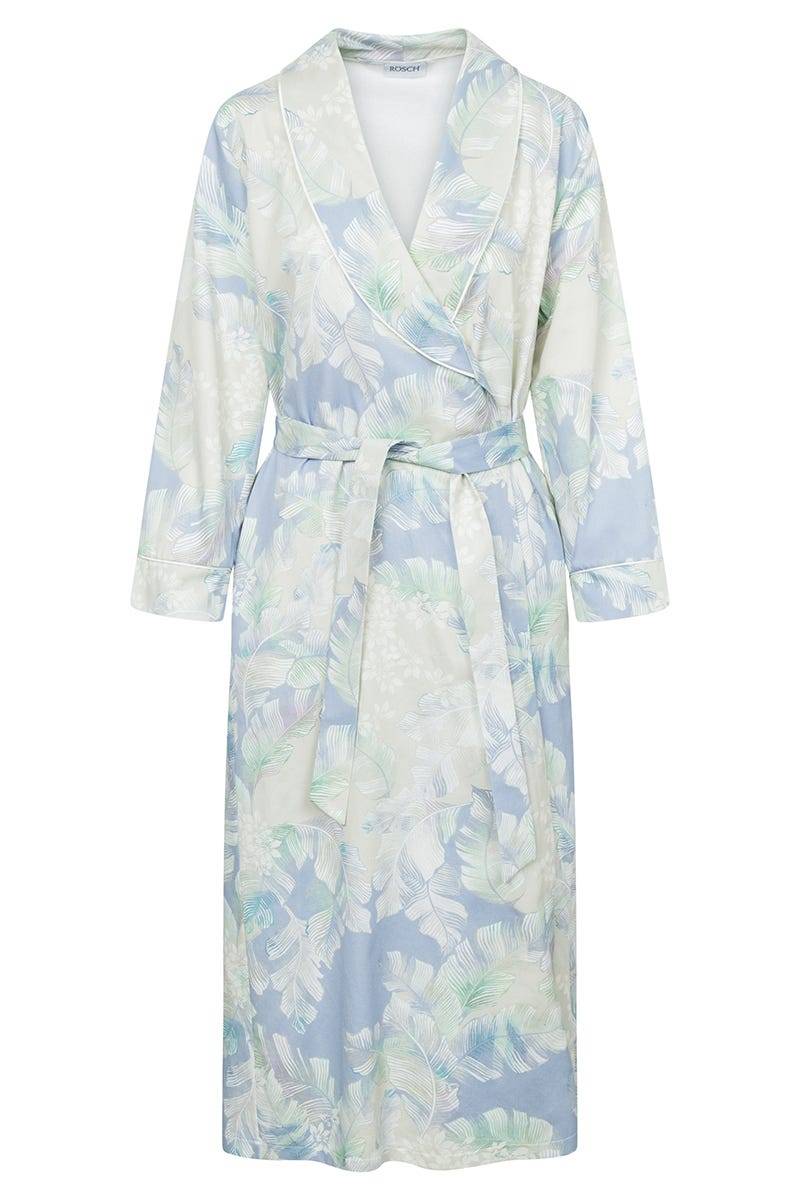 Rösch Morgenmantel Im Federdruck Art-Style Baumwolle/Modal