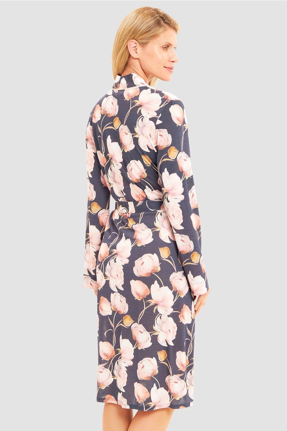 Rösch Morgenmantel Im Floralen Druck Romantisch 100% Modal