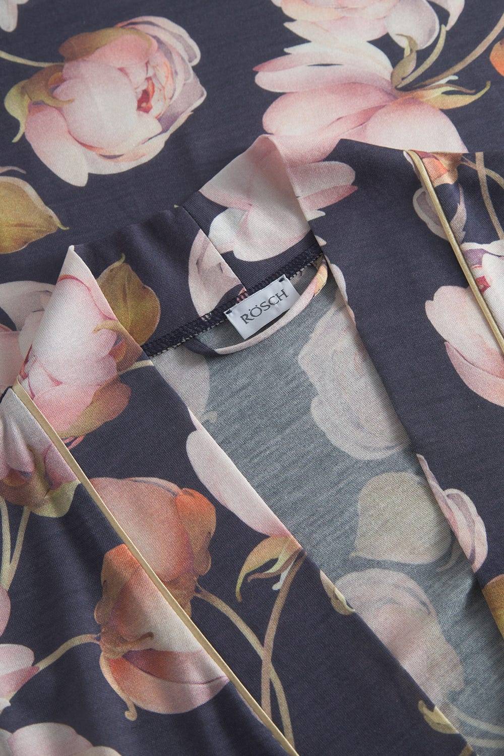 Rösch Morgenmantel Im Floralen Druck Romantisch 100% Modal