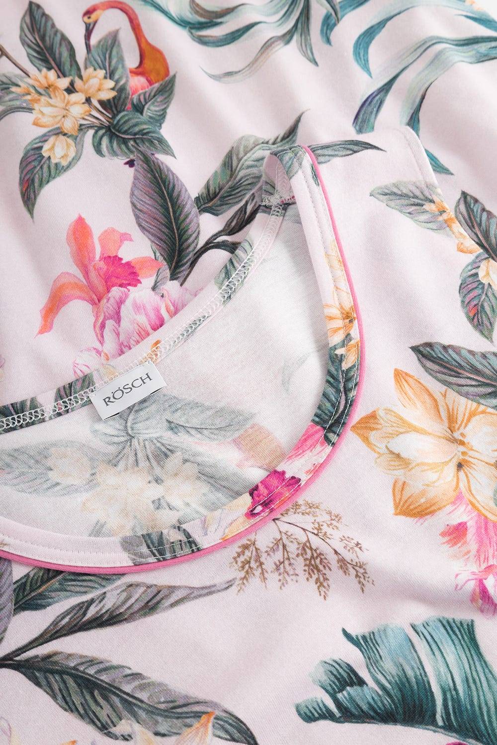 Rösch Nachthemd ärmellos Im Sommerlichen Blumendruck Exotisch Baumwolle/Modal