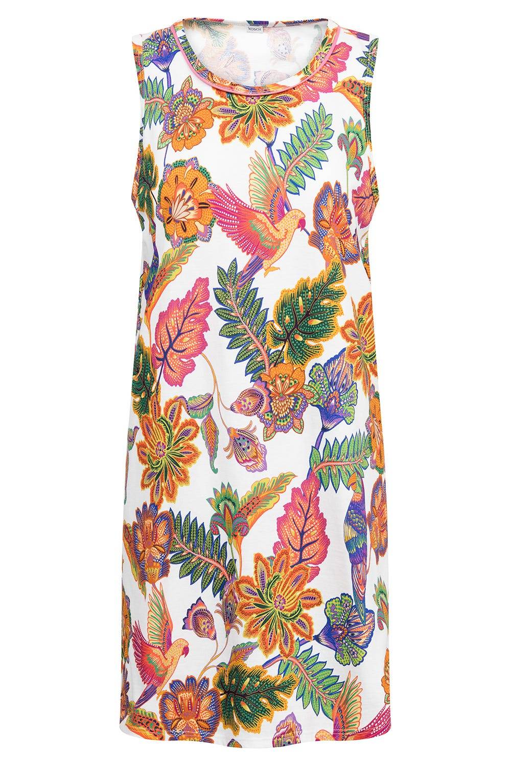 Rösch Nachthemd Ärmellos Mit Blumenprint Exotisch Baumwolle/Modal