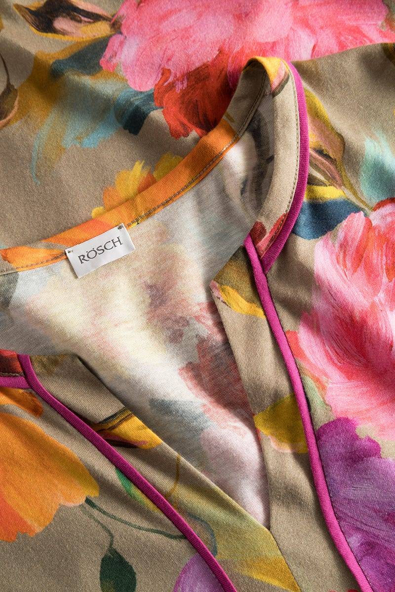 Rösch Nachthemd Im Aquarell-Blüten-Druck Baumwolle/Modal